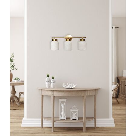 Wall Light ES 3 Light White Alabaster Jar 120mm CLA Lighting