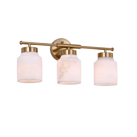 Wall Light ES 3 Light White Alabaster Jar 120mm CLA Lighting