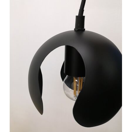 Pendant Light ES Black Iron Dome 135mm x 300mm CLA Lighting