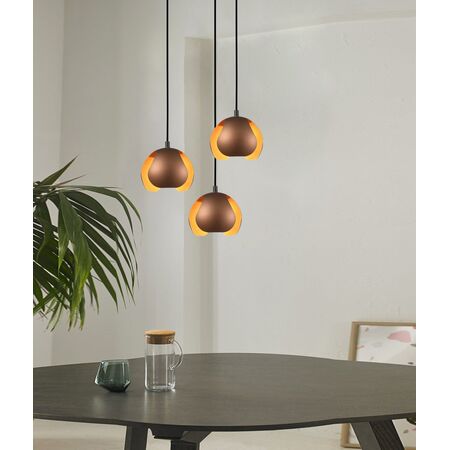 Pendant Light ES Black Iron Dome 135mm x 300mm CLA Lighting