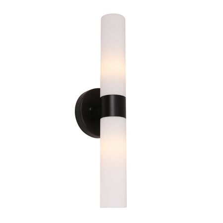 Wall Light Up/Down 2 Light ES Tubular Chrome 60mm CLA Lighting