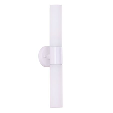 Wall Light Up/Down 2 Light ES Tubular Black 60mm CLA Lighting