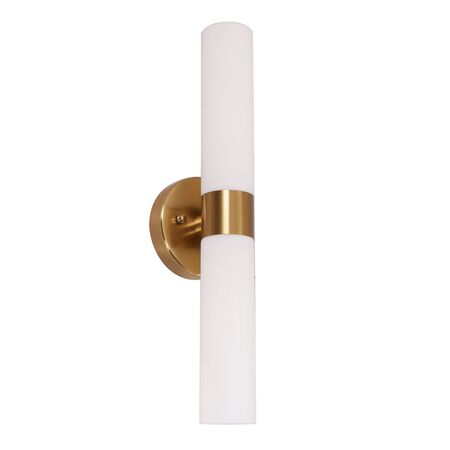 Wall Light Up/Down 2 Light ES Tubular Black 60mm CLA Lighting