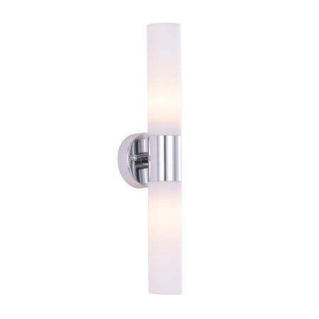 Wall Light Up/Down 2 Light ES Tubular Black 60mm CLA Lighting