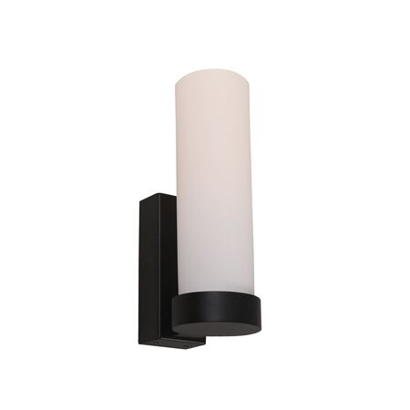 Wall Light Uplight ES Tubular Opal Glass Black 60mm CLA Lighting
