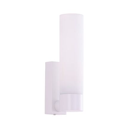 Wall Light Uplight ES Tubular Opal Glass Black 60mm CLA Lighting
