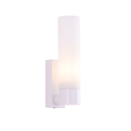 Wall Light Uplight ES Tubular Opal Glass Black 60mm CLA Lighting