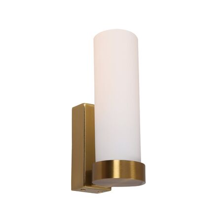 Wall Light Uplight ES Tubular Opal Glass Black 60mm CLA Lighting