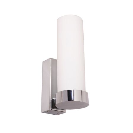 Wall Light Uplight ES Tubular Opal Glass Black 60mm CLA Lighting