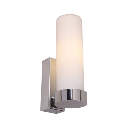 Wall Light Uplight ES Tubular Opal Glass Brass 60mm CLA Lighting