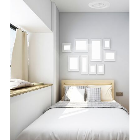 Ceiling Fan LED Tri-Colour Dimmable White 480mm CLA Lighting