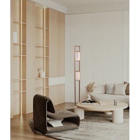 Floor Lamp 2 Light LED 16W Antique Brass 1620mm CLA Lighting