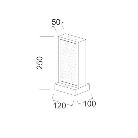 Table Lamp LED 8W 3000K 400lm Ice Glass Brass 250mm CLA Lighting