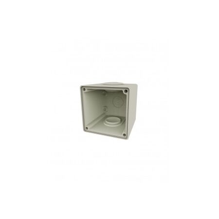 Back Box 4 Gang Vertical 32mm & 2x25mm Buffalo Grey Trader
