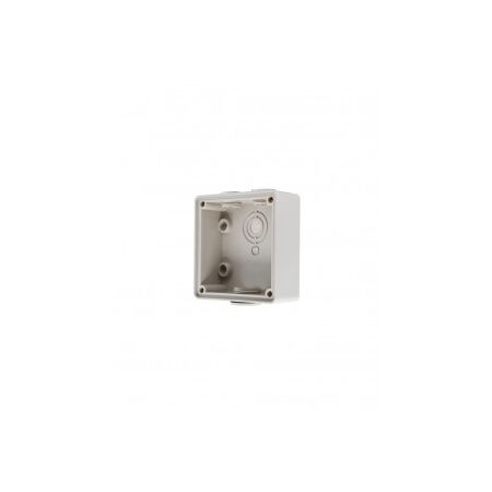 Back Box 4 Gang Vertical 32mm & 2x25mm Buffalo Grey Trader