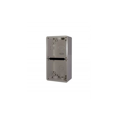 Enclosure Lid 1 Gang Chemical Resistant Buffalo Grey Trader