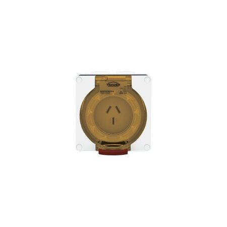 Socket Outlet IP66 10A 250V 3 Flat Pin Buffalo White Trader