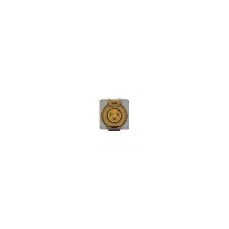 Socket Outlet IP66 20A 250V 3 Round Pin Buffalo Grey Trader