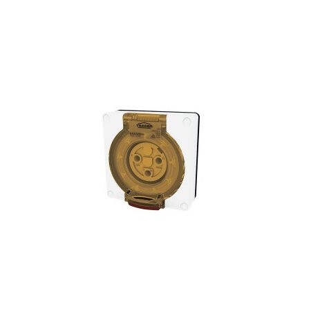 Socket Outlet IP66 32A 250V 3 Round Pin Buffalo White Trader