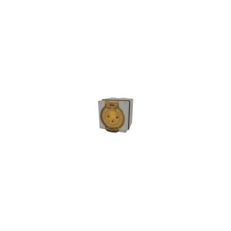 Socket Outlet IP66 32A 250V 3 Round Pin Buffalo Grey Trader