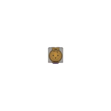 Socket Outlet IP66 32A 250V 3 Round Pin Buffalo Grey Trader