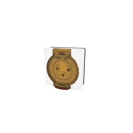 Socket Outlet IP66 10A 500V 4 Round Pin Buffalo White Trader