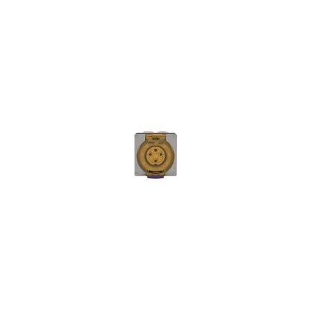 Socket Outlet IP66 10A 500V 4 Round Pin Buffalo Grey Trader