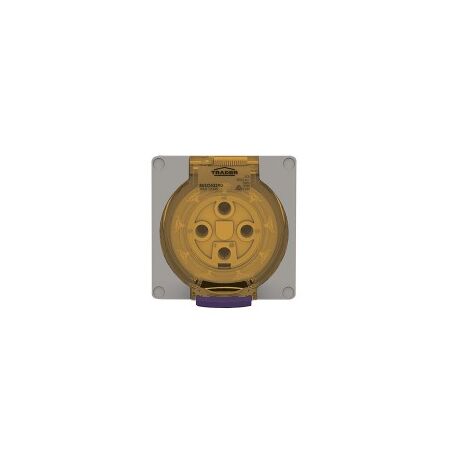Socket Outlet IP66 10A 250V 3 Flat Pin Buffalo Grey Trader