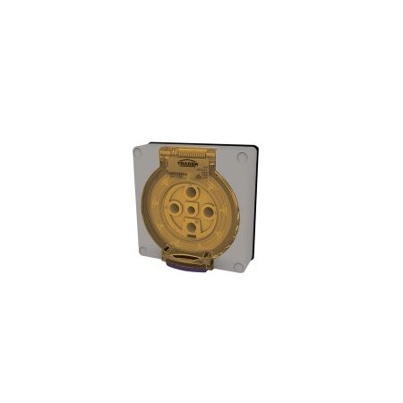 Socket Outlet IP66 20A 250V 3 Round Pin Buffalo Grey Trader