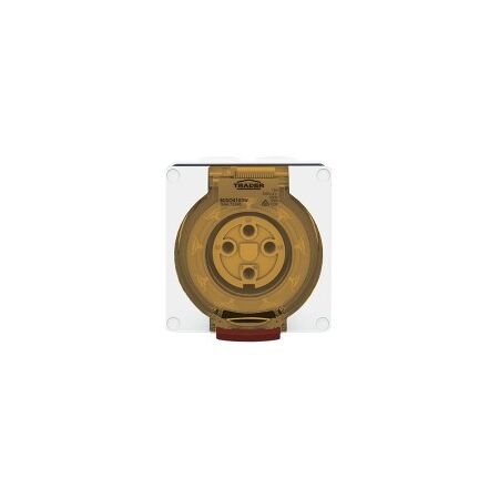 Socket Outlet IP66 20A 500V 4 Round Pin Buffalo White Trader