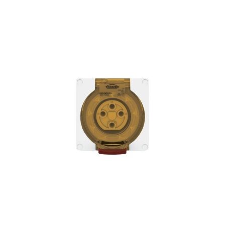 Socket Outlet IP66 50A 500V 5 Round Pin Buffalo White Trader