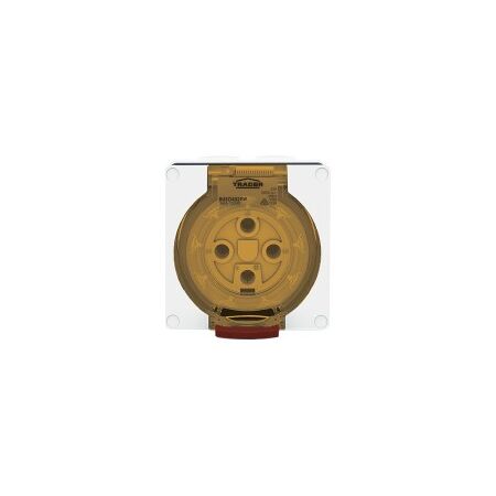 Socket Outlet IP66 20A 500V 4 Round Pin Buffalo White Trader