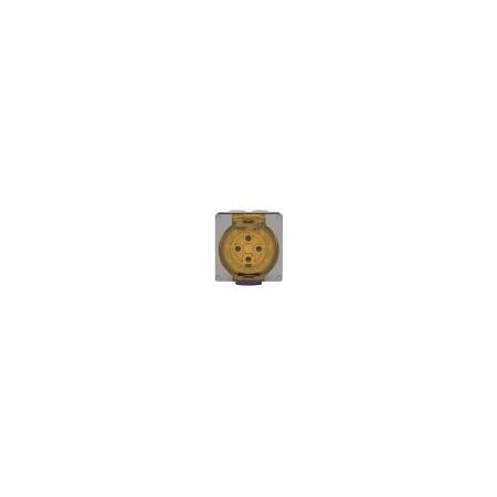 Socket Outlet IP66 40A 500V 4 Round Pin Buffalo Grey Trader