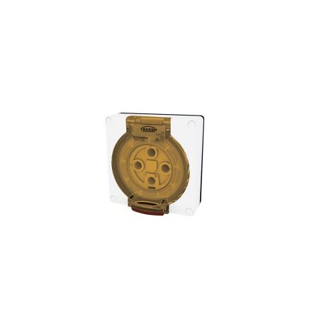Socket Outlet IP66 20A 500V 4 Round Pin Buffalo White Trader
