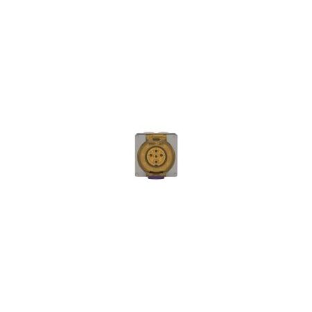 Socket Outlet IP66 10A 500V 5 Round Pin Buffalo Grey Trader