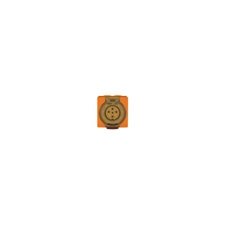 Socket Outlet IP66 10A 500V 5 Round Pin Buffalo Orange Trader