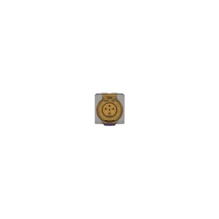 Socket Outlet IP66 20A 500V 5 Round Pin Buffalo Grey Trader