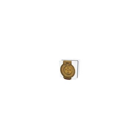 Socket Outlet IP66 20A 500V 5 Round Pin Buffalo White Trader