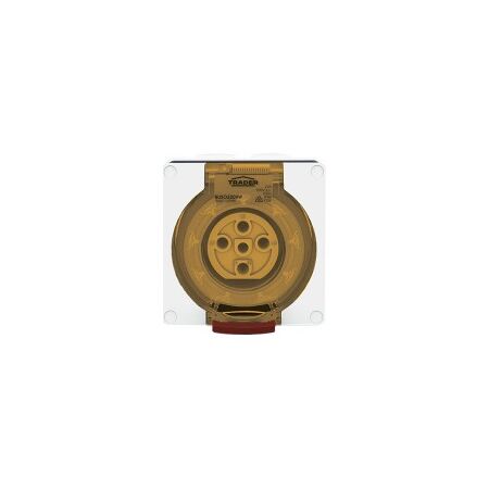 Socket Outlet IP66 20A 500V 4 Round Pin Buffalo White Trader