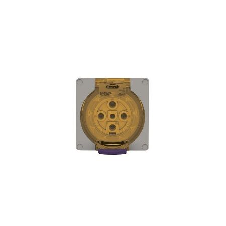 Socket Outlet IP66 32A 500V 5 Round Pin Buffalo Grey Trader