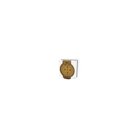 Socket Outlet IP66 32A 500V 5 Round Pin Buffalo White Trader