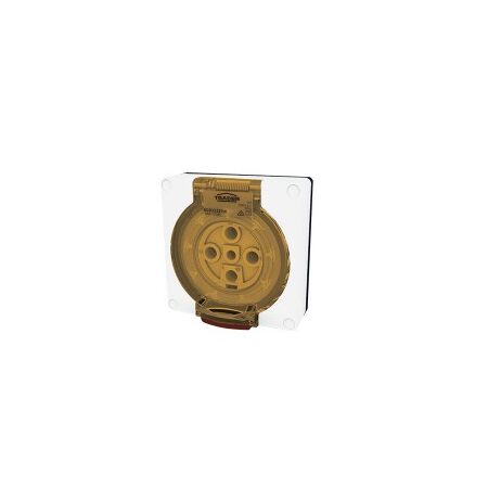 Socket Outlet IP66 20A 500V 5 Round Pin Buffalo White Trader