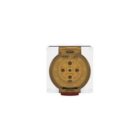 Socket Outlet IP66 20A 500V 4 Round Pin Buffalo White Trader