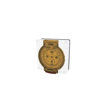 Socket Outlet IP66 20A 500V 5 Round Pin Buffalo White Trader