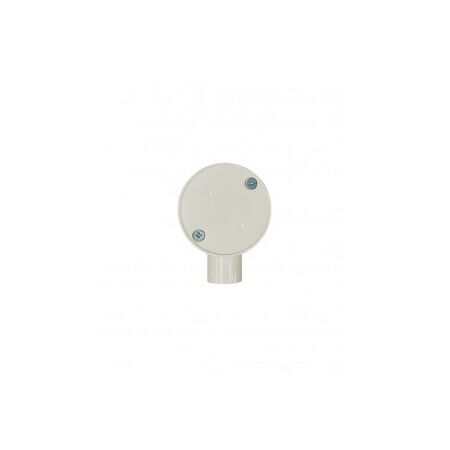Junction Box Round 1 Way 25mm PVC Cobra Grey Trader
