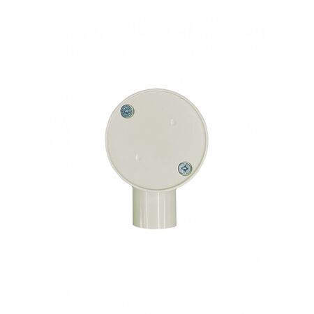 Junction Box Round 1 Way 25mm PVC Cobra Grey Trader