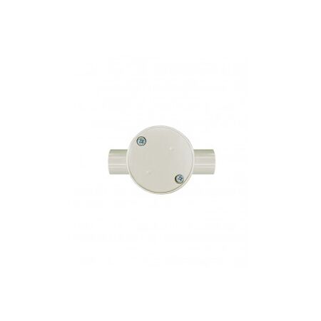 Junction Box Round 1 Way 25mm PVC Cobra Grey Trader