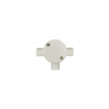Junction Box Round 1 Way 25mm PVC Cobra Grey Trader