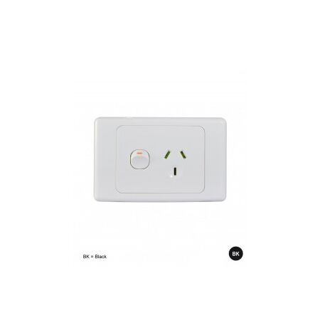 Power Point 1 Gang 10A 250V Extra Switch Cougar White Trader