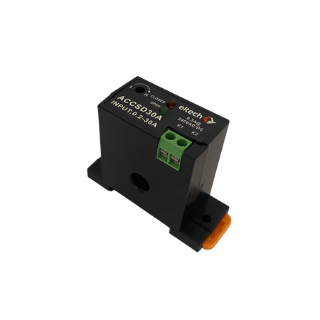 AC Current Switch 0.2-30A Adjustable DIN Clip Eltech